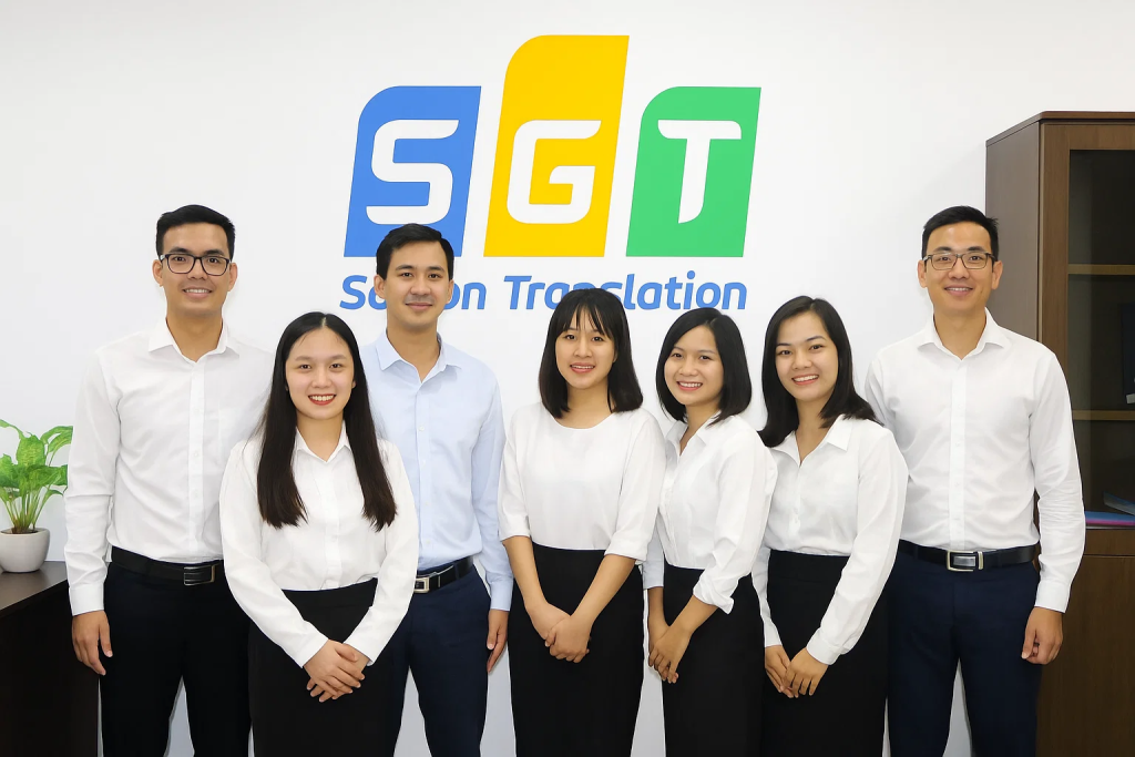 Đội ngũ nhân viên tại dịch thuật Sài gòn với kinh nghiệm lâu năm trong lĩnh vực dịch vụ pháp lý
