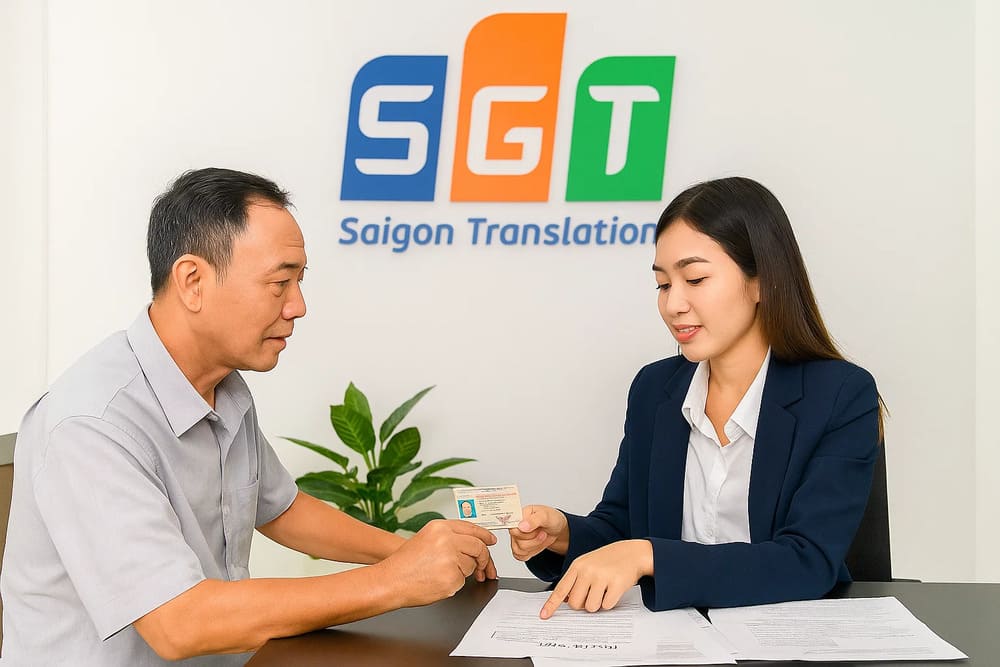 Biên dịch viên SGT tư vấn dịch bằng lái xe tiếng Hàn cho khách hàng
