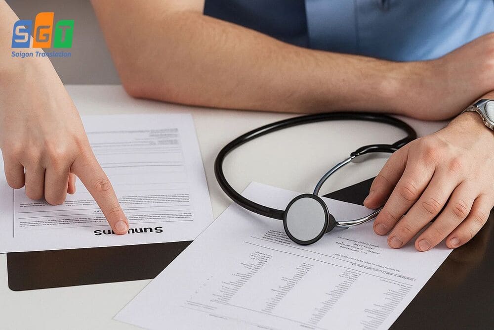 Dịch hồ sơ bệnh viện tiếng anh tại Sài Gòn chính xác