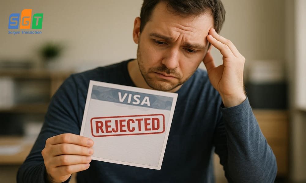 Bản dịch visa bị từ chối