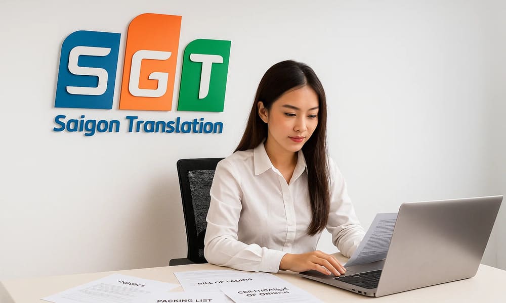 Dịch hồ sơ hàng hóa tiếng Anh tại Sài Gòn với SGT