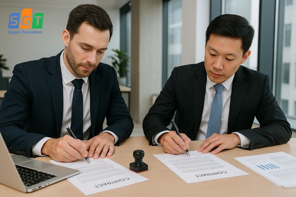 Bản dịch hợp đồng mua bán tiếng Anh tại Sài Gòn chính xác giúp bạn chinh phục đối tác