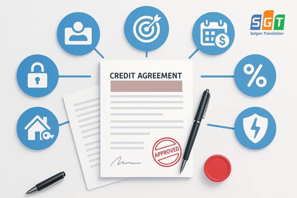 Các thông tin cần dịch khi dịch hợp đồng tín dụng