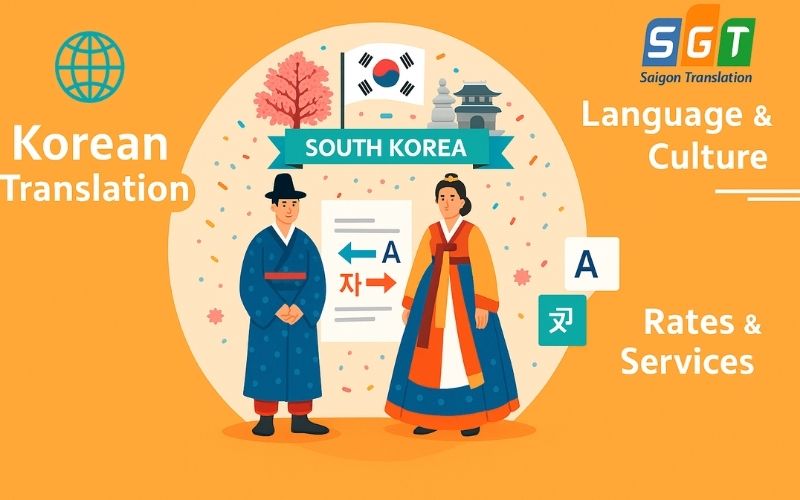 Chi phí dịch tiếng Hàn tại Quảng Trị được xây dựng minh bạch, chi tiết 