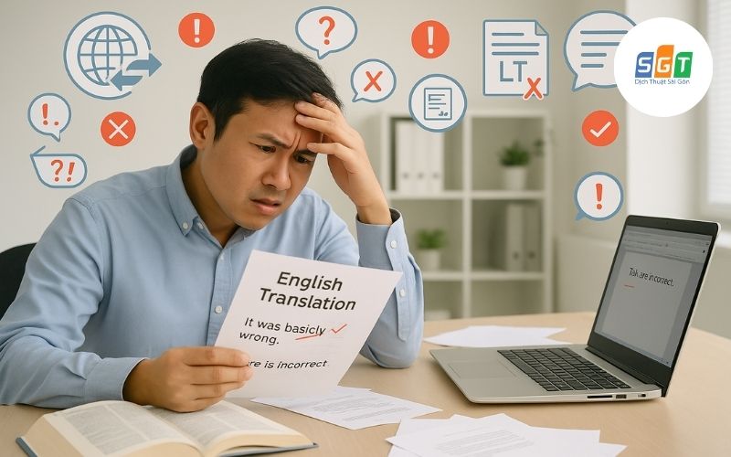 Khách hàng có thể gặp lỗi nếu không chọn đúng đơn vị dịch tiếng Anh tại Quảng Trị