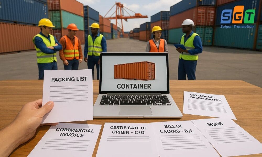 Các loại tài liệu khi dịch hồ sơ hàng hóa