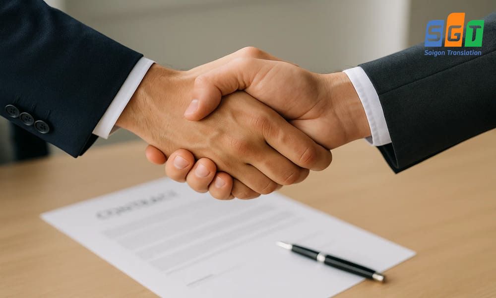 Bản dịch hợp đồng thương mại chuẩn xác, chuyên nghiệp giúp bạn chinh phục mọi đối tác