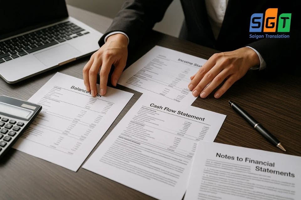 Dịch báo cáo tài chính tiếng Anh tại Sài Gòn với SGT