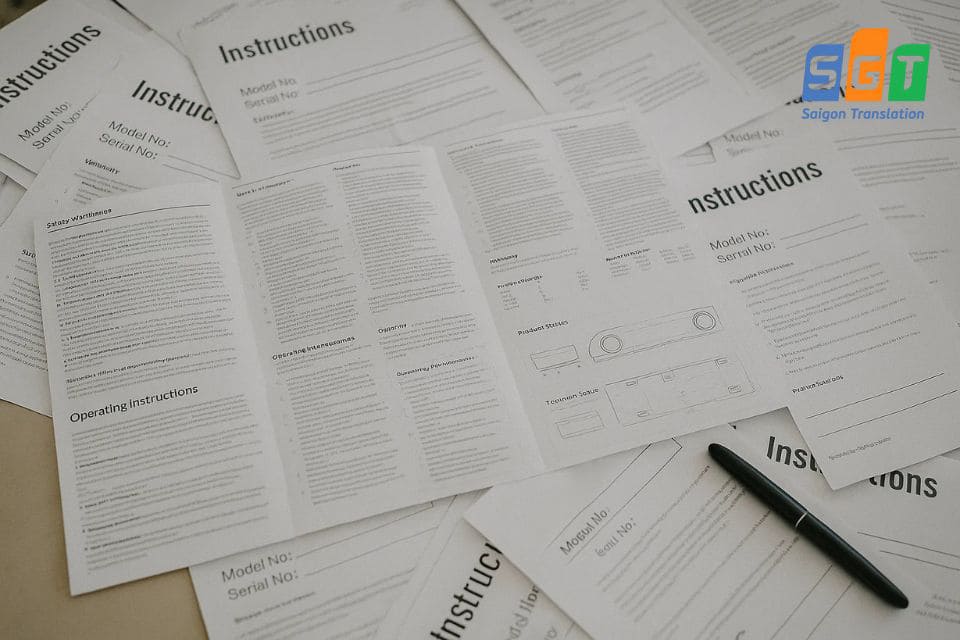 Bản dịch hướng dẫn sử dụng