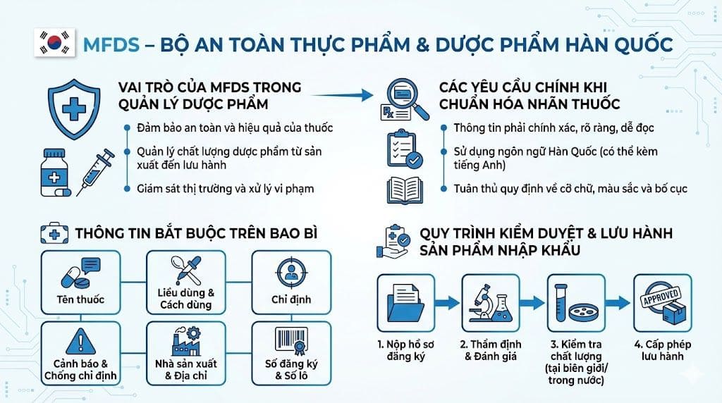 MFDS - Bộ an toàn thực phẩm và dược phẩm Hàn Quốc