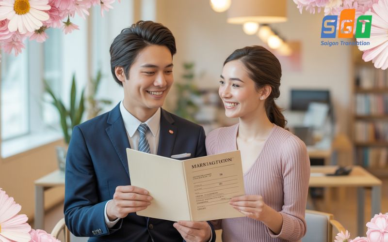 Cần kiểm tra hồ sơ dịch giấy đăng ký kết hôn tiếng Nhật Sài Gòn đảm bảo đúng chuẩn, chính xác