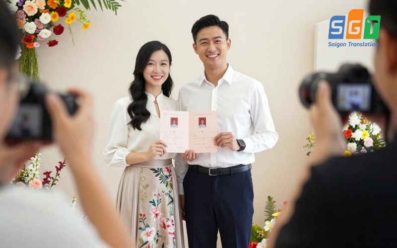 Khi dịch giấy đăng ký kết hôn tiếng Trung Sài Gòn cần lưu ý một số điều sau 