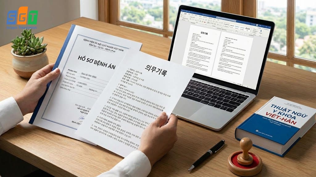 Bản dịch hồ sơ bệnh án tiếng Hàn chuẩn xác