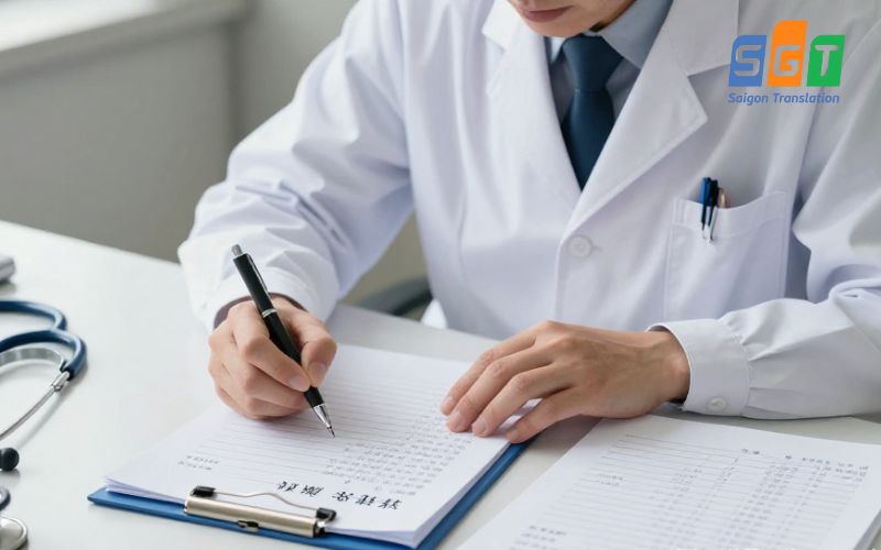 Lưu ý quan trọng khi dịch hồ sơ bệnh án tiếng Trung tại Sài Gòn