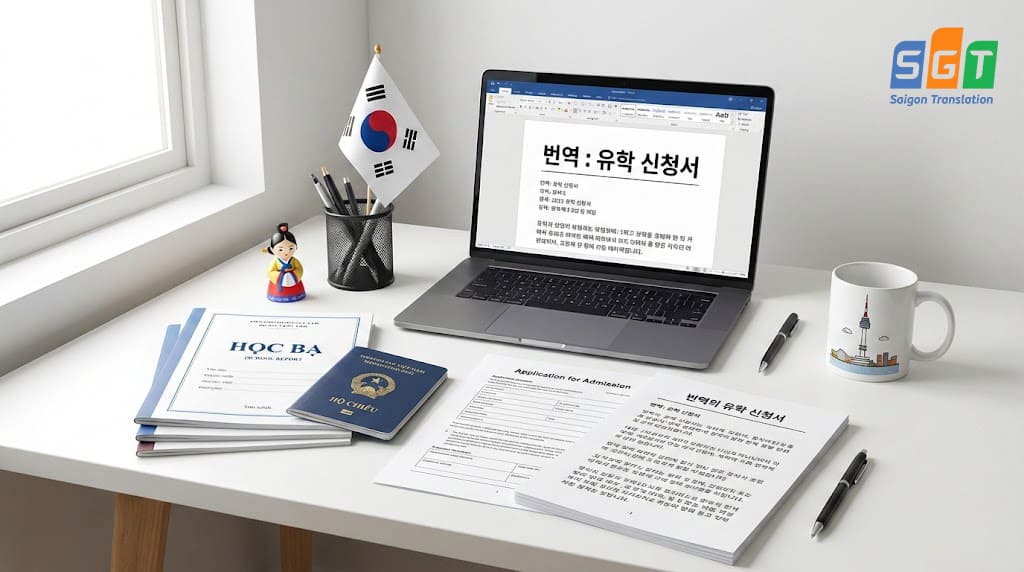 Bản dịch hồ sơ du học tiếng hàn