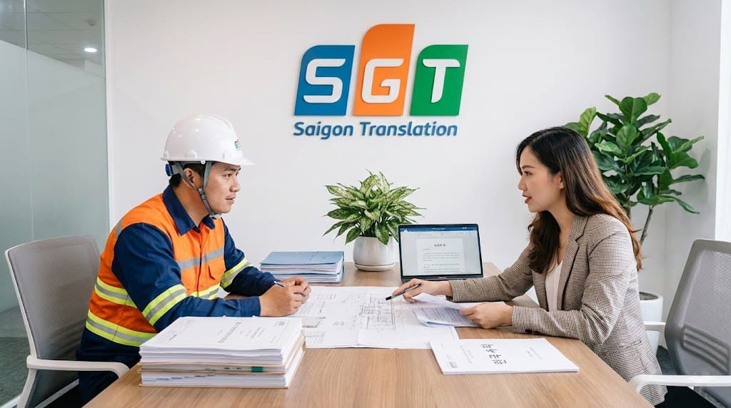 Biên dịch viên Dịch thuật Sài Gòn tư vấn dịch tài liệu sản xuất tiếng Hàn cho khách hàng