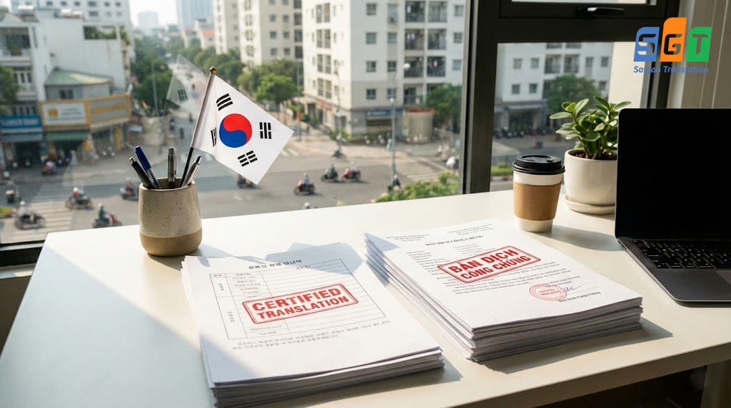 Dịch thuật tiếng Hàn tại Dịch thuật Sài Gòn