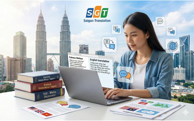 Dịch thuật Sài Gòn cung cấp dịch vụ dịch thuật tiếng Malaysia chuyên nghiệp