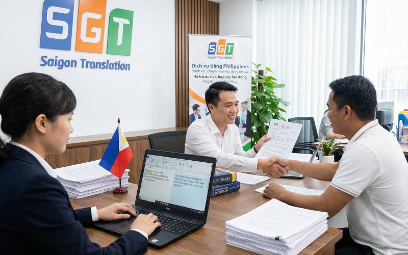 Dịch thuật Sài Gòn cung cấp dịch vụ dịch thuật tiếng Philippines chuyên nghiệp, công chứng hợp pháp 