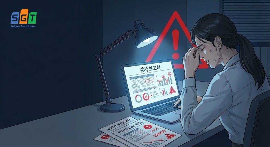 Các lỗi sai khi dịch báo cáo kiểm toán tiếng Hàn