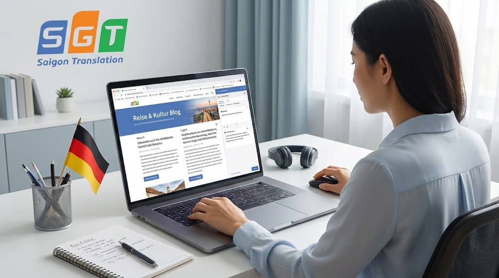 Biên dịch viên Dịch thuật Sài Gòn dịch website blog sang tiếng Đức