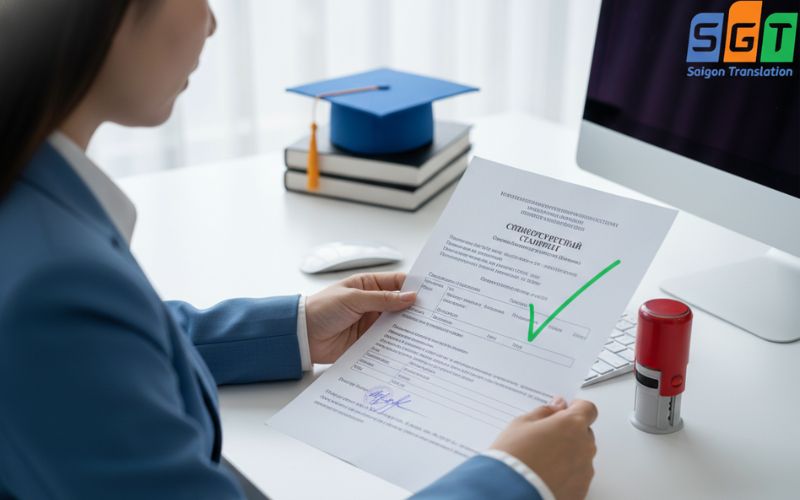 Dịch bảng điểm tiếng Nga 