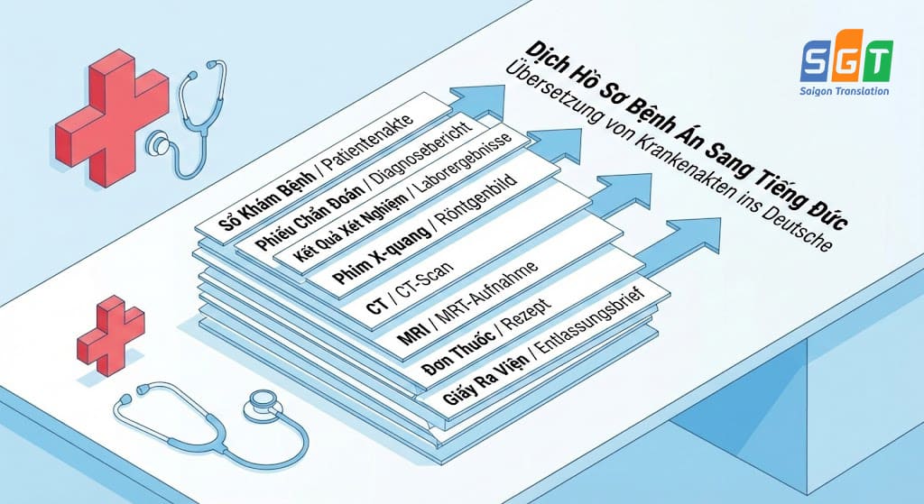 Những tài liệu cần dịch khi dịch hồ sơ bệnh án tiếng Đức