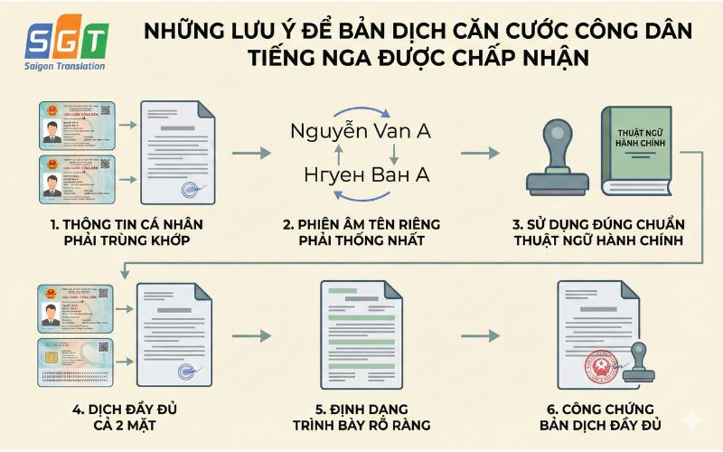 Dịch căn cước công dân tiếng Nga chuyên nghiệp 