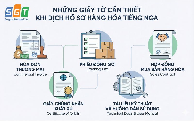 Dịch hồ sơ hàng hóa tiếng Nga chuyên nghiệp 
