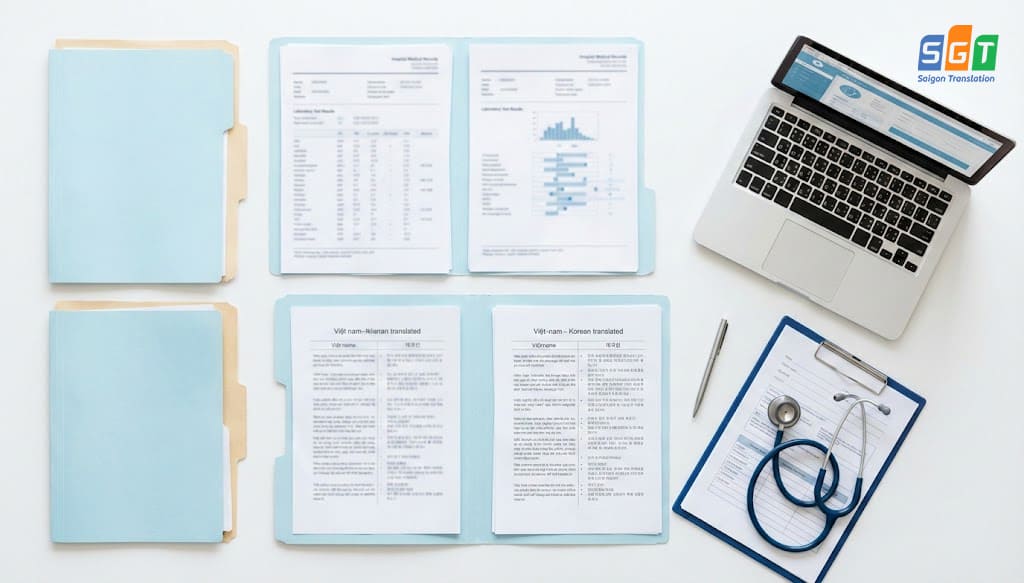 Các loại giấy tờ bệnh viện cần dịch sang tiếng Hàn