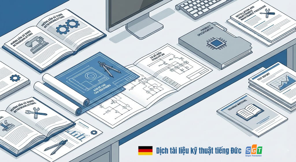 Những tài liệu kĩ thuật thường cần dịch sang tiếng Đức