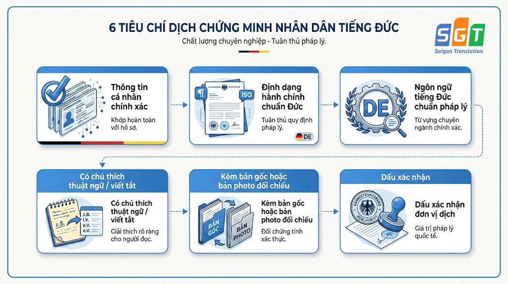 Các tiêu chí dịch chứng minh nhân dân tiếng Đức