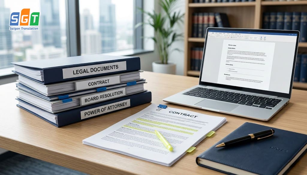 Bản dịch tài liệu luật tiếng Anh