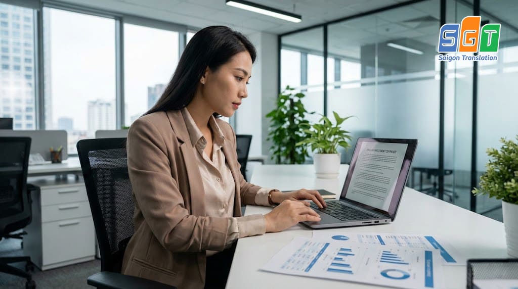 Biên dịch viên dịch tài liệu đầu tư tiếng Anh