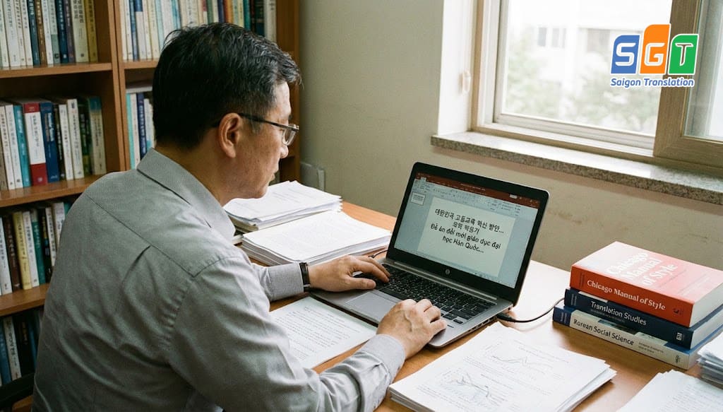 Bản dịch đề án nghiên cứu tiếng Hàn chuyên nghiệp giúp truyền tải chính xác nọi dung