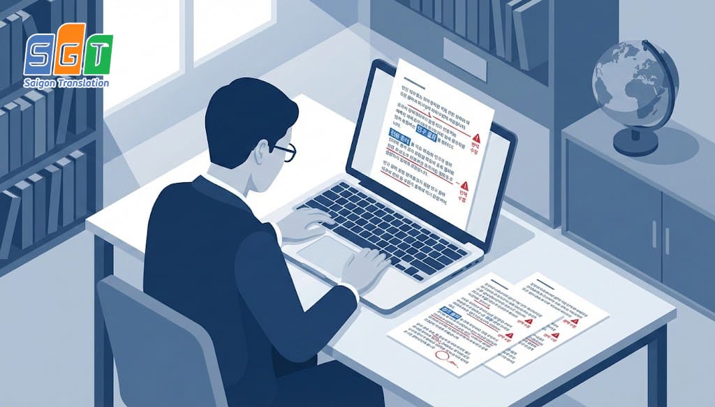 Dịch bài báo khoa học tiếng Hàn không chính xác