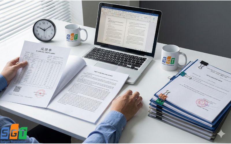 Dịch bảng điểm tiếng Trung