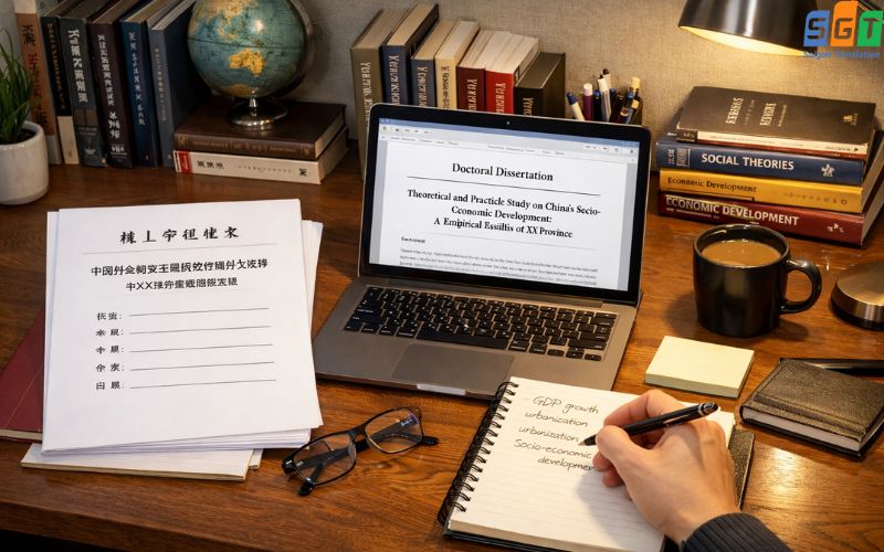 Dịch luận án tiến sĩ tiếng trung 