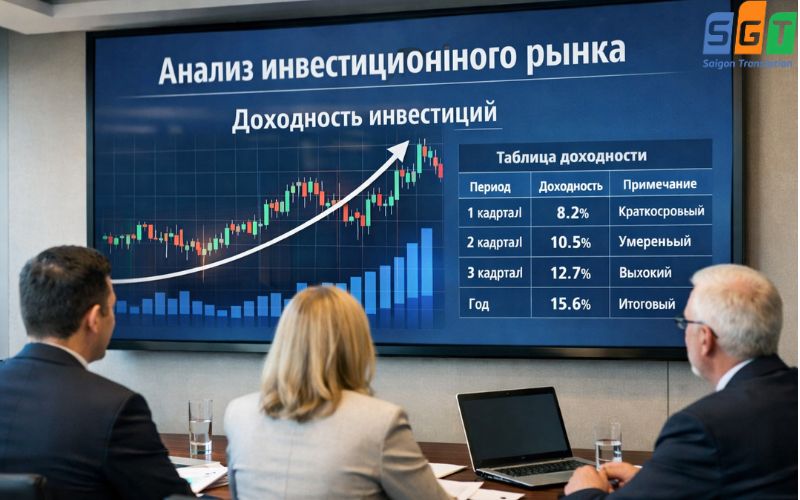 Dịch tài liệu đầu tư tiếng Nga chuyên nghiệp