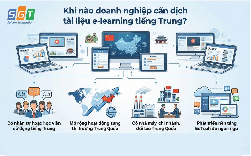 Dịch tài liệu e-learning tiếng trung