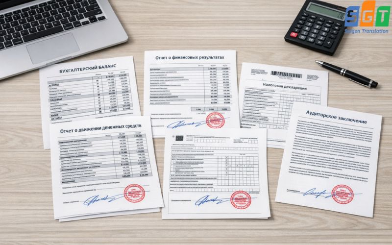 Tài liệu kế toán tiếng Nga 