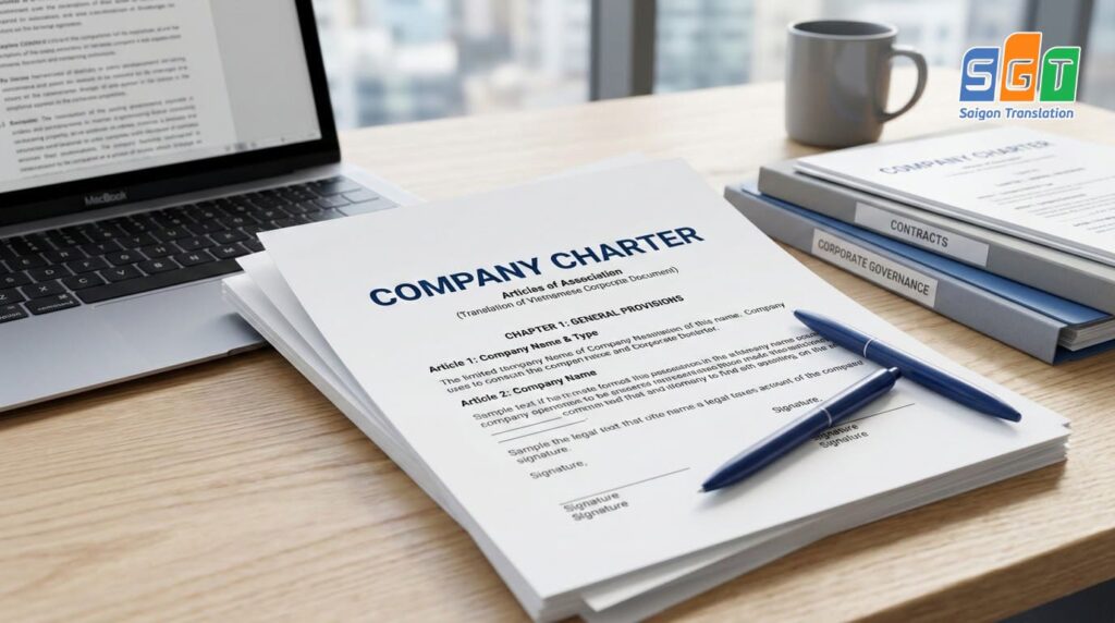Bản dịch điều lệ công ty tiếng Anh