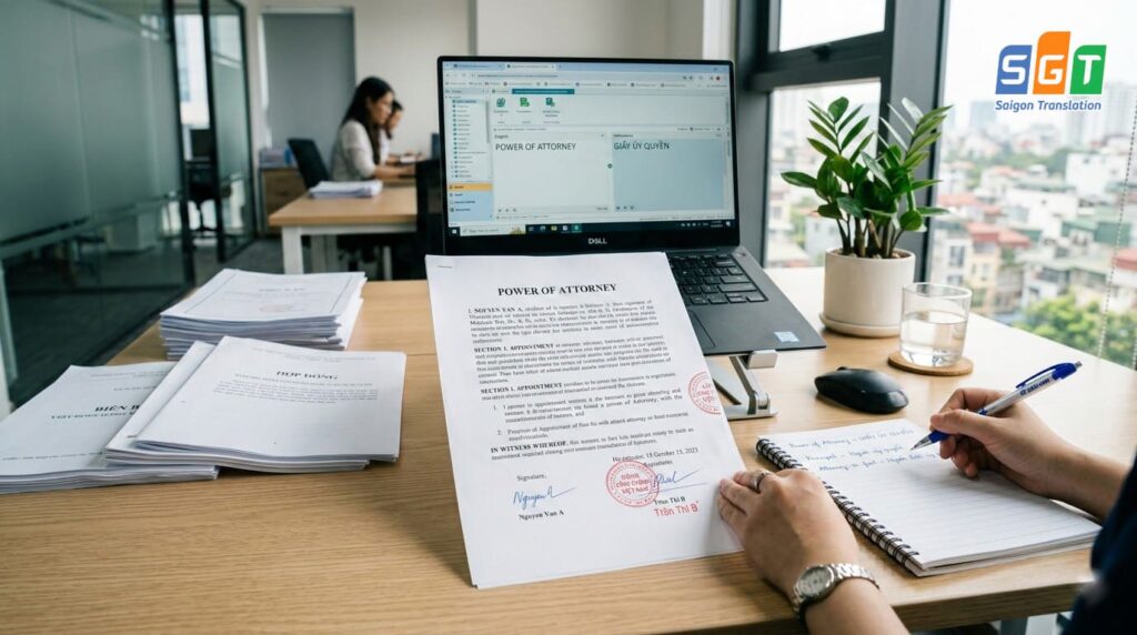 Bản dịch giấy ủy quyền tiếng Anh