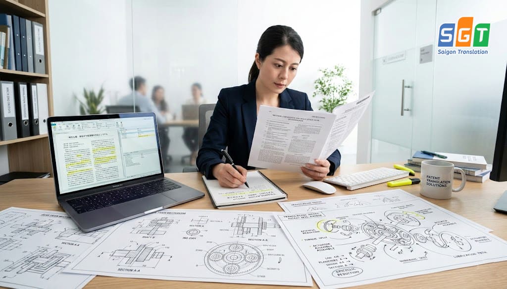Biên dịch viên chuyên nghiệp dịch bằng sáng chế sang tiếng Anh