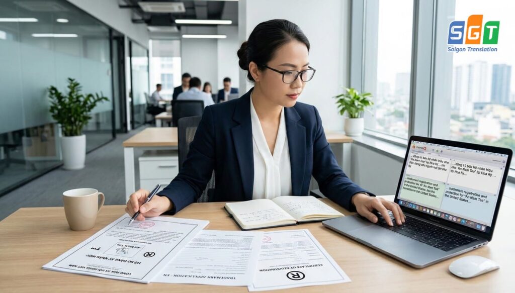 Biên dịch viên dịch nhãn hiệu tiếng Anh
