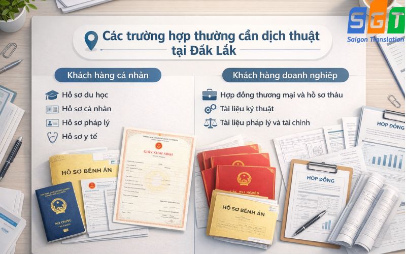 Dịch thuật tại Đắk Lắk đa dạng tài liệu đáp ứng nhu cầu khách hàng 
