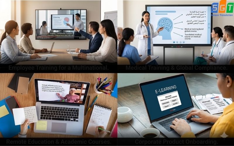 Dịch thuật tài liệu e-learning đa dạng