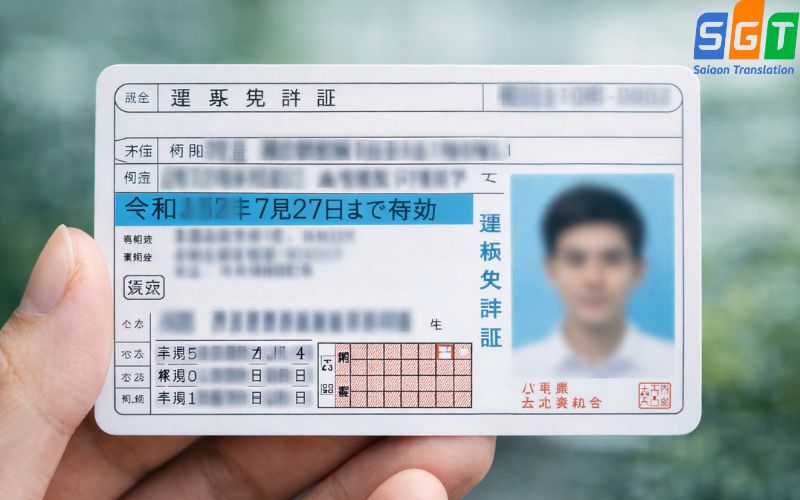 Dịch bằng lái xe tiếng Nhật đáp ứng nhu cầu của khách hàng 