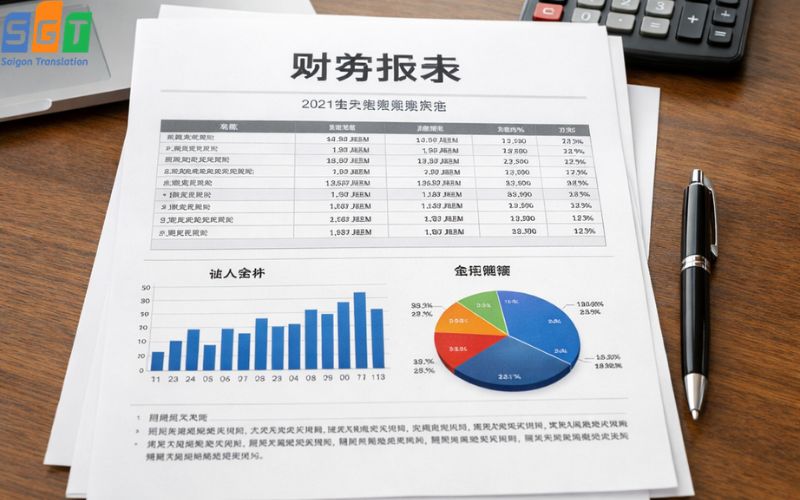 Dịch báo cáo tài chính tiếng Trung tại Sài Gòn