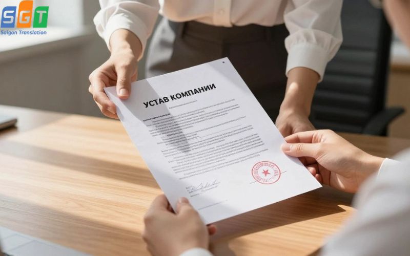 Dịch điều lệ công ty tiếng Nga 